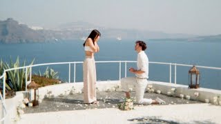 i got proposed to in Santorini