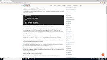 #05 SQLite e JAVA - Update - Atualizando tabelas