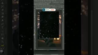 Add Snow Effect on Christmas photos in photoshop #shorts screenshot 1