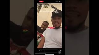 American 🇺🇸 rapper Chancetherapper arrives in Ghana 🇬🇭 links up with Vic Mensah