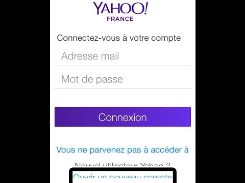 Yahoo,  إنشاء حساب بريدي جديد عبر الآيفون.