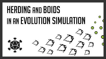 Herding in an Artificial Life Ecosystem Evolution Simulation | Boids Algorithm Implementation