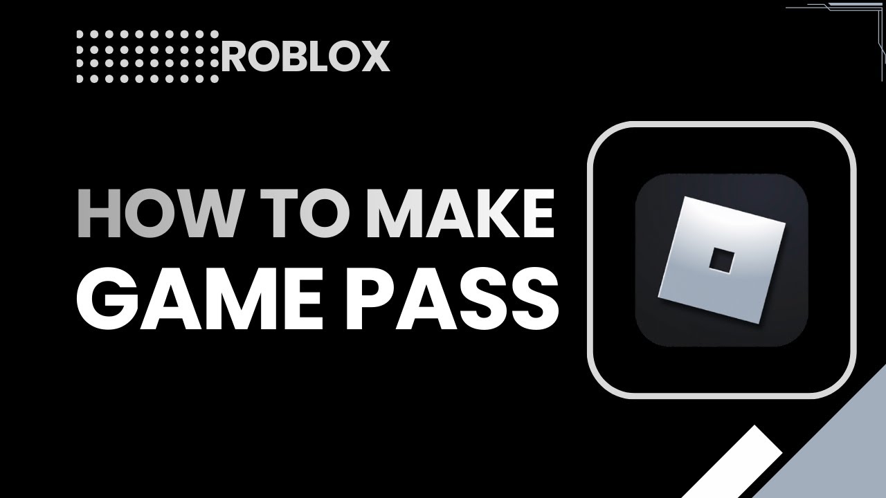 How To Make A Game Pass In Roblox Easy Game Pass Creation 2026 YouTube 