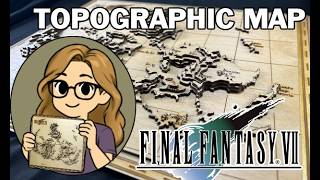 I LASER-CUT the Entire Final Fantasy 7 World Map! (Topographic 3D Build)