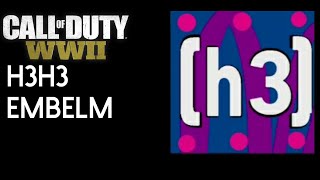 h3h3 Emblem tutorial Call of Duty WW2