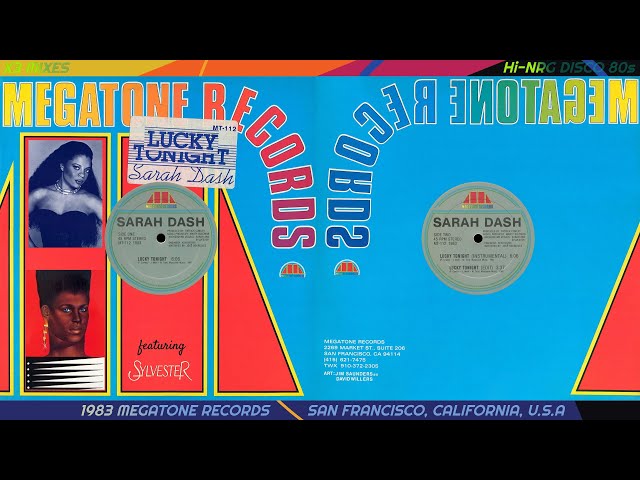 SARAH DASH (feat SYLVESTER) ✨ LUCKY TONIGHT (1982/1983) 12'' X3