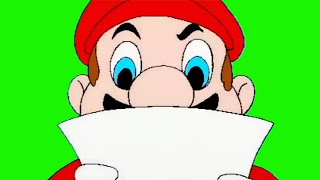 Hotel Mario Reading The Letter - Green Screen