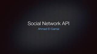 Social Network API