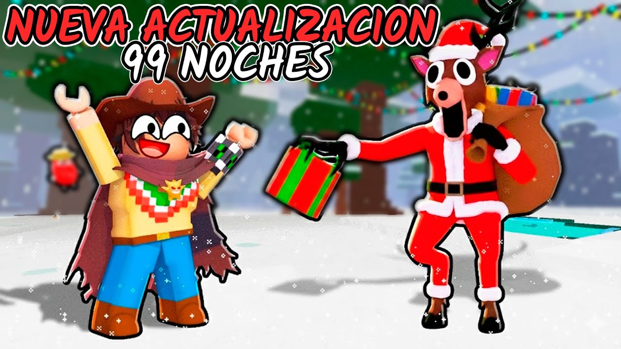 ¡LA NUEVA ACTUALIZACION de 99 NOCHES ha LLEGADO! 🦌⛄🎄 SILVIOGAMER en 99 Noches en el Bosque 🔴