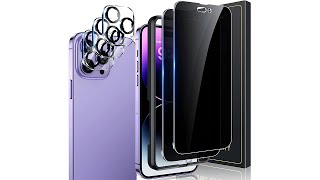 UniqueMe Privacy Screen Protector and Camera Protector for iPhone installation video screenshot 2