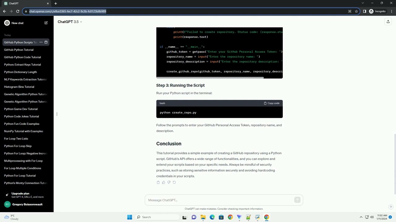 github python scripts