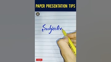 Subjective Part ||  Paper presentation || #shorts || by Muhammad Asad Hayat