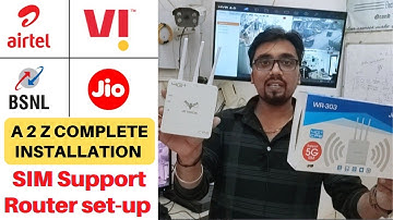 SIM support router installation Make NVR or DVR online with SIM router