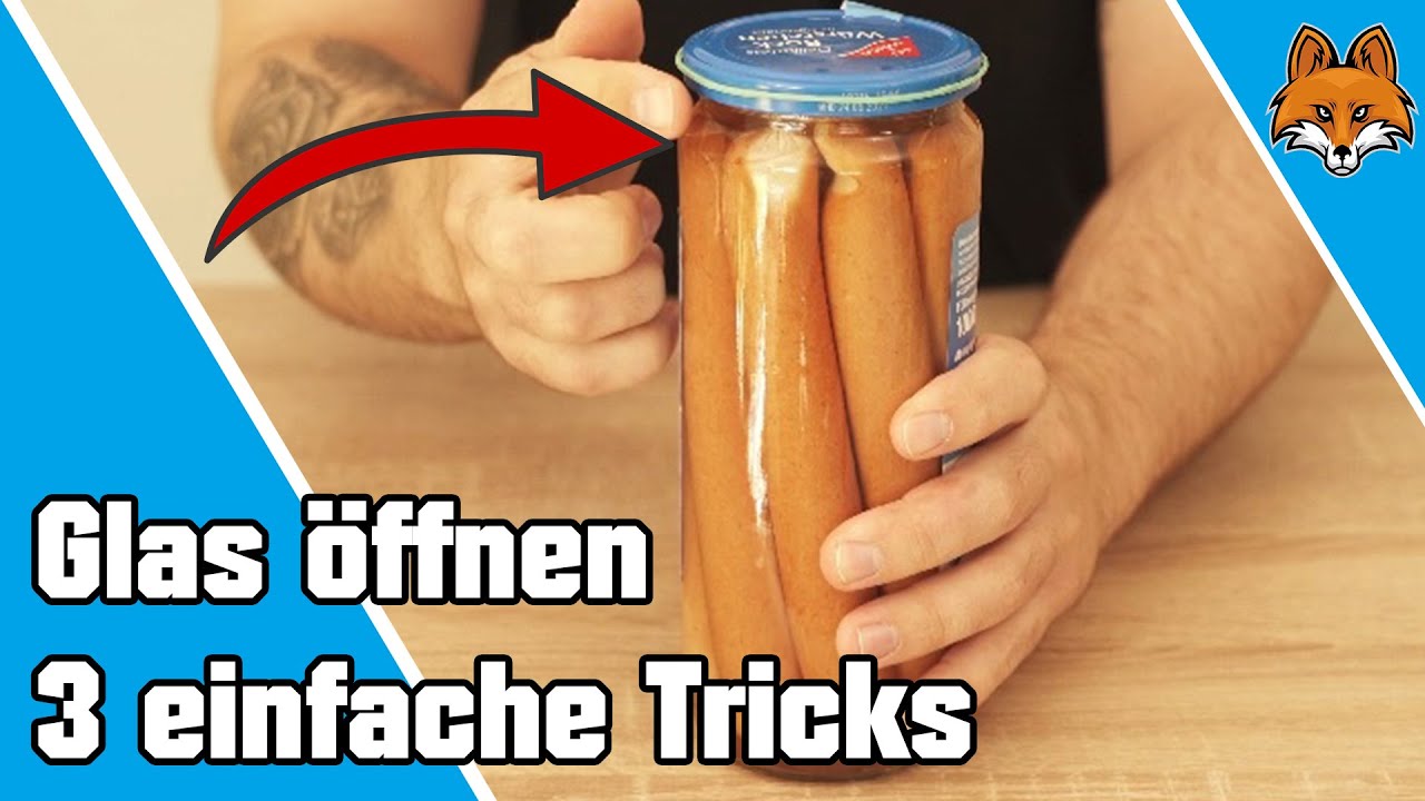 Glas öffnen ganz mühelos