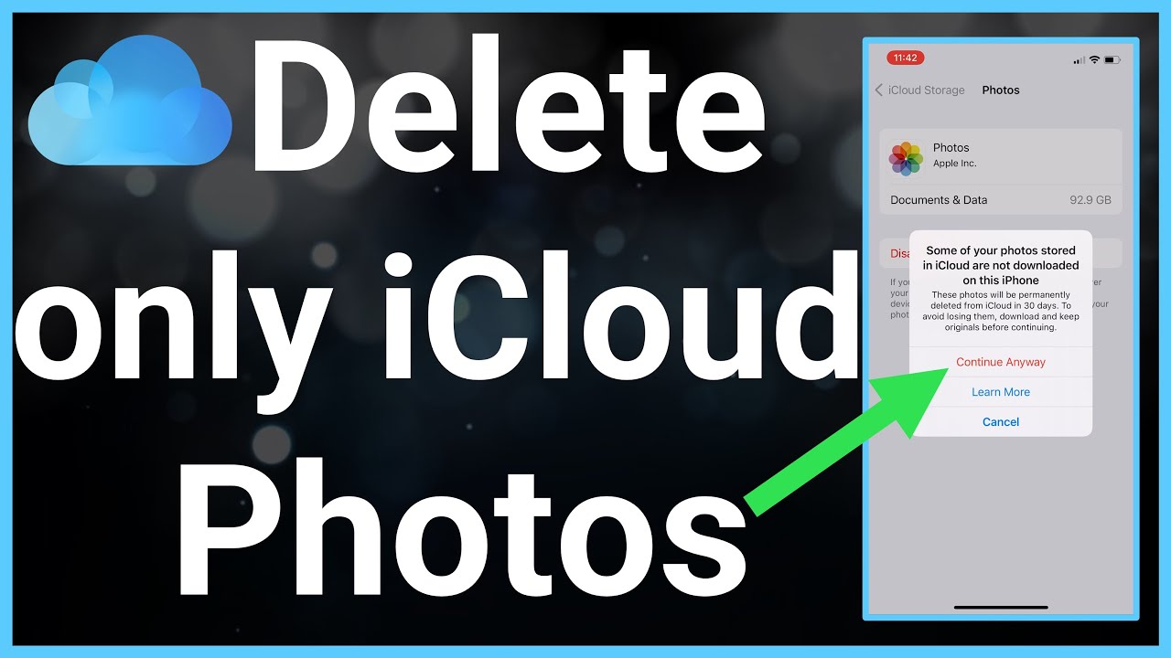 Can I delete photos from iCloud but keep them on my iPhone?
