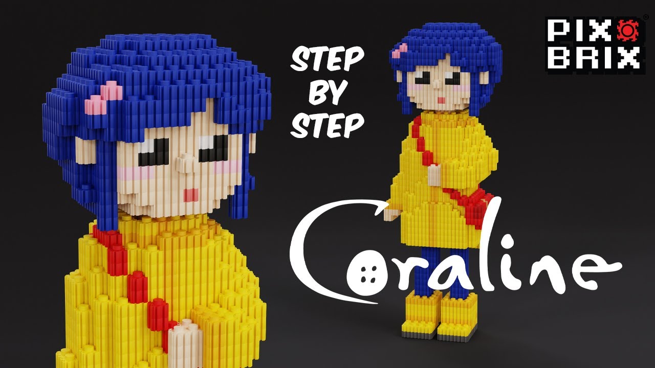 Coraline 3D Figure - Pix Brix Instructions