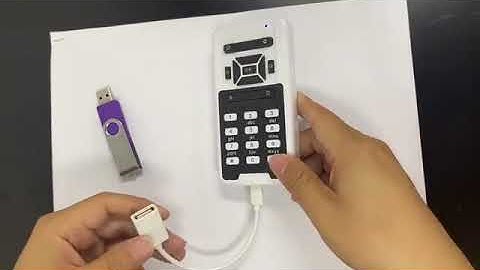 demo video for reading books by USB port ,T6 Daisy book player for the blind and visually impaired .