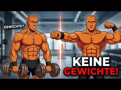 Du brauchst KEINE Gewichte für Muskeln (Beweis hier)