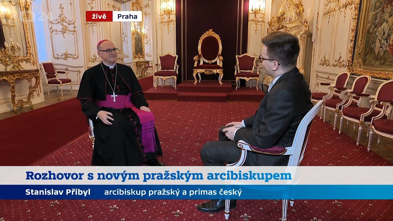 Rozhovor s novým arcibiskupem pražským Stanislavem Přibylem | ČT24