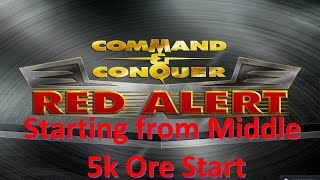 Command and Conquer Red Alert Remastered FFA (Starting from the Middle / 5k Ore Start)