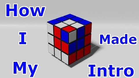 How I Made My Channel Intro in Blender 2.8