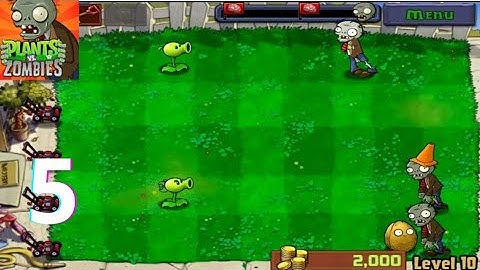 Plants vs Zombies - Gameplay Walkthrough Part 1 - Day: Levels [10] (iOS, Android)