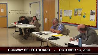 Conway Selectboard - October 13, 2020
