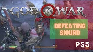 Queen Of The Valkyries. God Of War Gameplay - How To Defeat Sigurd