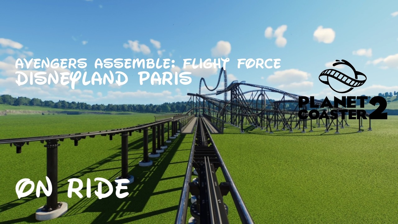 Avengers Assemble : Flight Force | DisneyLand Paris | Planet Coaster 2