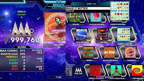 Judge 4 - PARANOiA (ESP-11) PFC - 24 Perfect PLUS ENTIRE DDR 1STMIX FOLDER ESP PFC!!