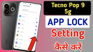 Tecno pop 9 me app lock kaise lagaye | applock setting in Tecno pop 9 5g, Tecno app lock kaise kare