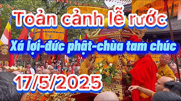 Chùa tam chúc-toàn cảnh ngày 17/5/2025 lễ rước xá lợi-đức phật-lên điện tam thế chùa tam chúc