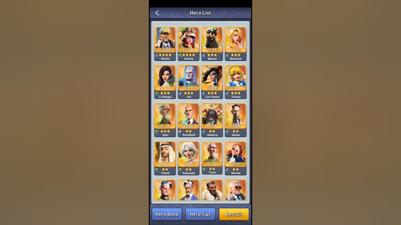 Top War Guides and Tutorials Gathering Heroes Who is best for