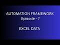 Read Test Data from Excel in Selenium Framework | Data-Driven Testing | Episode 7