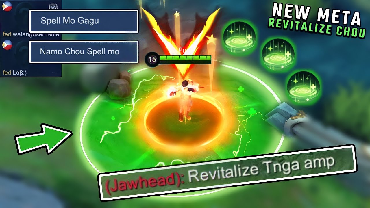 LOL DUMB WHY REVITALIZE! CHOU NEW META SPELL BROKEN?  | CHOU MOMENTS MLBB