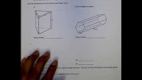 Unit 11 Lesson 2: Surface Area of Prisms