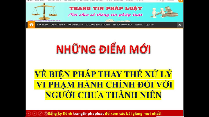 Thủ tục áp dụng các biện pháp xử lý hành chính