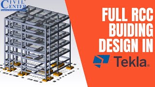 Tekla Structural Designer Tutorial || Complete RCC Building Design || TSD || Tekla Software || G+5