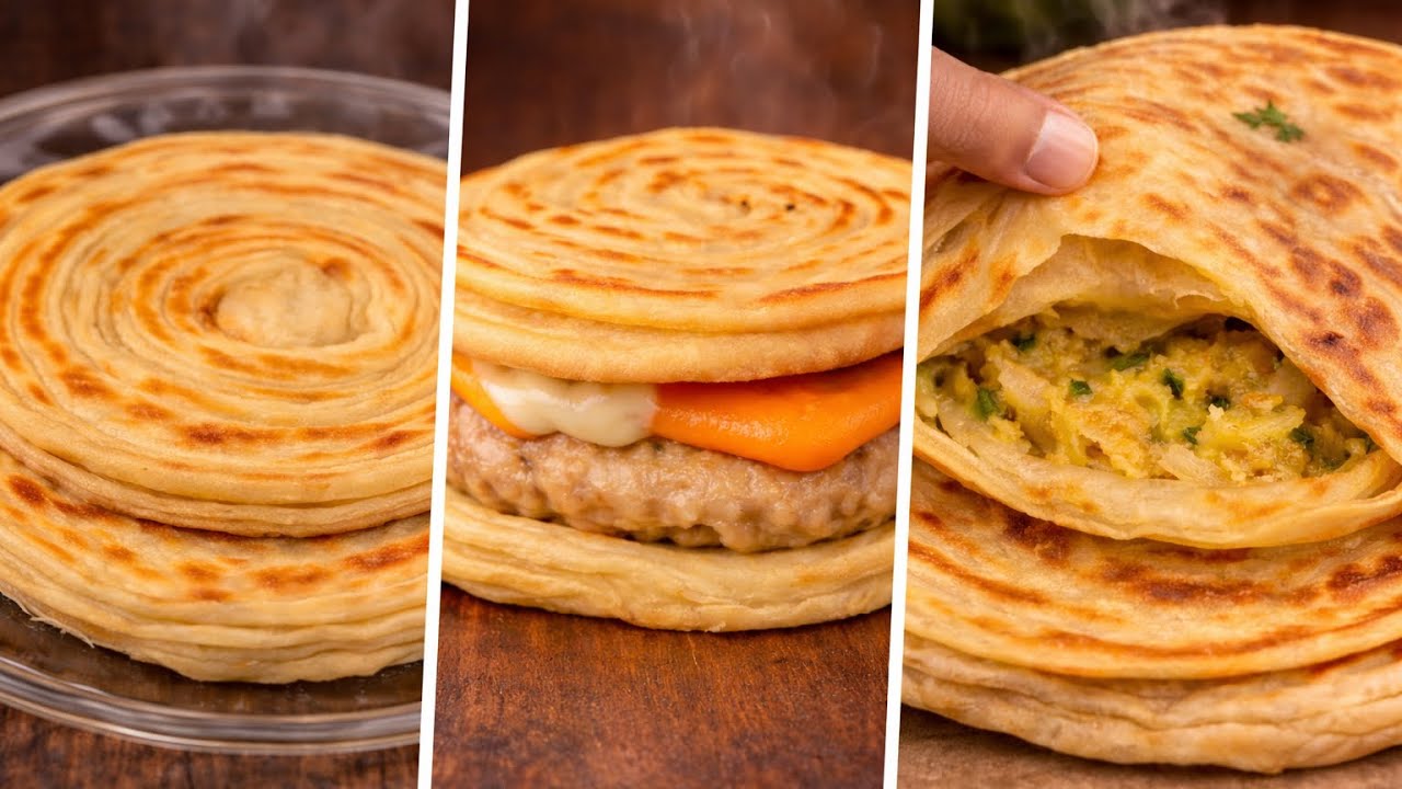 Ultimate Lacha Paratha 3 Ways 🤤 Perfect for Sehri & Iftar