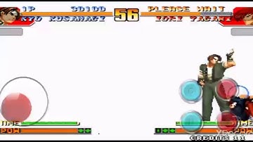 KOF 97 KYO KUSANAGI VS IORI YAGAMI (MOBILE GAMEPLAY)!