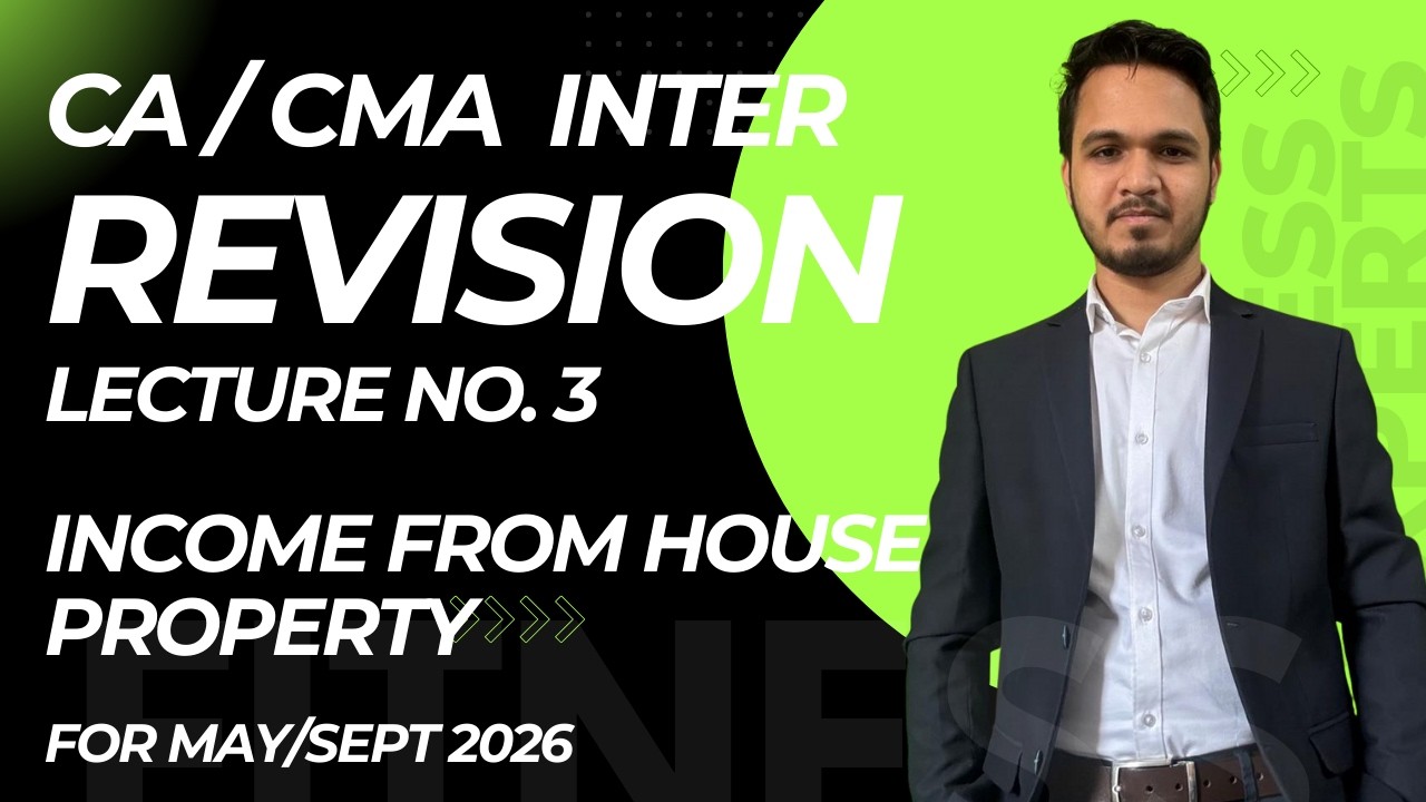 DT CA/CMA INTER REVISION FOR MAY & SEPT 2026/JAN 2027 I INCOME FROM HP I CA ABHIJIT SAHOO