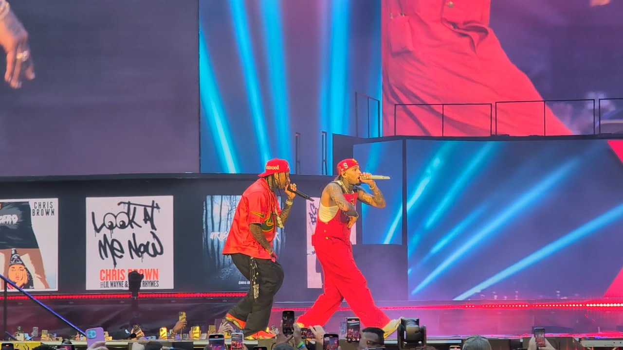 Chris Brown, Tyga - Ayo live performance London Tottenham Hotspur Stadium 2025 #chrisbrown #london