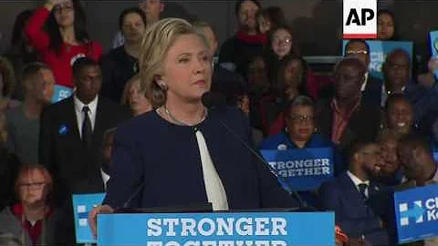 Clinton Speaks to Black Voters in Detroit