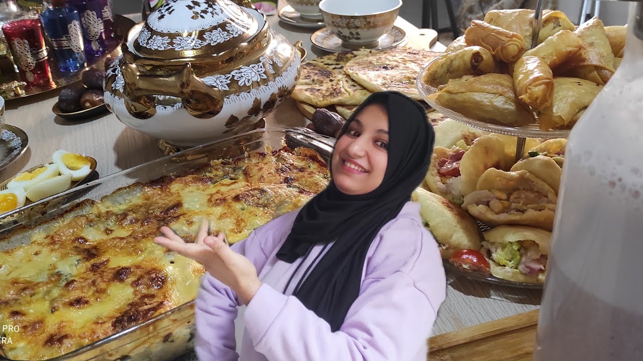 مائدة رمضان🌛 بلا ماتلفي شهيوات بسيطة سهلة وسريعة🤗روتيني في المطبخ و طريقتي فتنضيم الوقت 💪