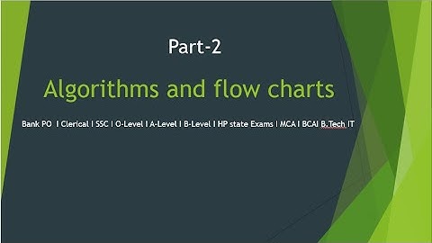 Algorithms and Flowcharts Programming Language (Part-2) in Hindi