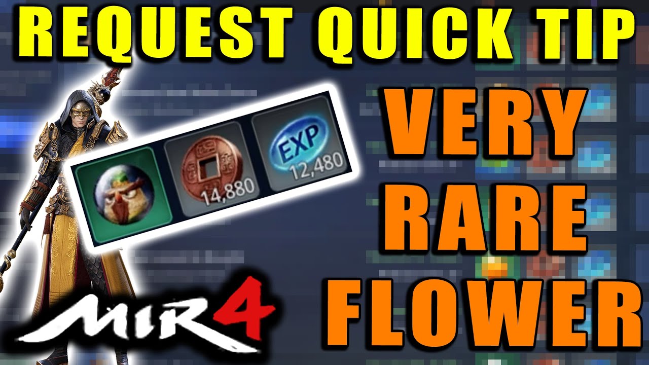 MIR4 Very Rare Flower Find the Teardrop Flower Request Guide! Quick