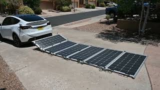 Tesla Mobile Solar EV Charger with EG4 inverter and battery