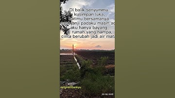 "Di balik senyum ada luka, janji tinggal cerita, cinta pun jadi air mata."✨ #PuisiSedih #CintaLuka
