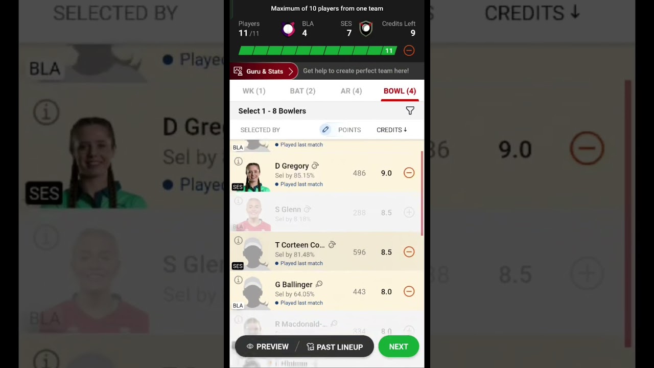 BLA vs SES Dream11 Prediction | English Women's Domestic T20 | Fantasy Sports | Pick Up Fast