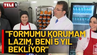 İmamoğlu kent lokantası açılışında servis yaptı